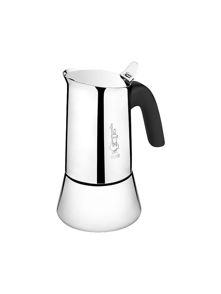 Bialetti Espressokocher Venus Tassen Edelstahl Silber